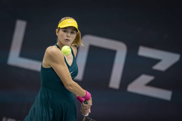 TENNIS - WTA, Tennis Damen Upper Austria Ladies Linz LINZ,AUSTRIA,09.NOV.20 - TENNIS - WTA Tour, Upper Austria Ladies Linz. Image shows Katarina Zavatska (UKR). GEPAxpictures xManfredxBinder