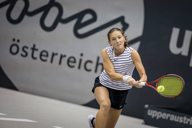 TENNIS - WTA, Tennis Damen Upper Austria Ladies Linz LINZ,AUSTRIA,09.NOV.20 - TENNIS - WTA Tour, Upper Austria Ladies Linz. Image shows Varvara Gracheva (RUS). GEPAxpictures xManfredxBinder