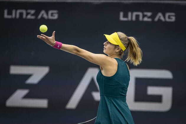 TENNIS - WTA, Tennis Damen Upper Austria Ladies Linz LINZ,AUSTRIA,09.NOV.20 - TENNIS - WTA Tour, Upper Austria Ladies Linz. Image shows Katarina Zavatska (UKR). GEPAxpictures xManfredxBinder