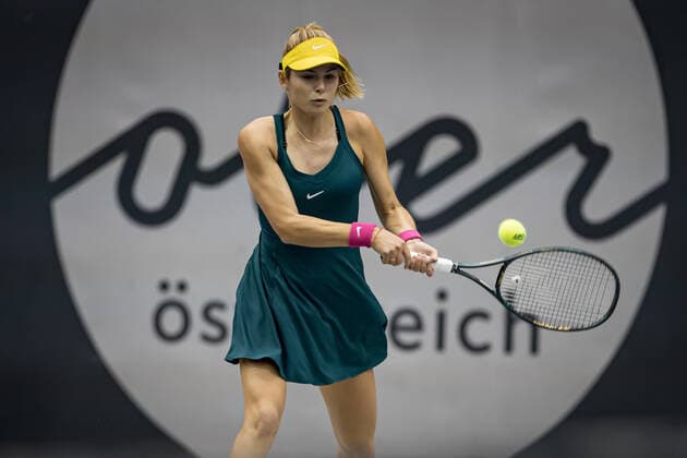 TENNIS - WTA, Tennis Damen Upper Austria Ladies Linz LINZ,AUSTRIA,09.NOV.20 - TENNIS - WTA Tour, Upper Austria Ladies Linz. Image shows Katarina Zavatska (UKR). GEPAxpictures xManfredxBinder