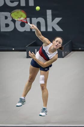 TENNIS - WTA, Tennis Damen Upper Austria Ladies Linz LINZ,AUSTRIA,09.NOV.20 - TENNIS - WTA Tour, Upper Austria Ladies Linz. Image shows Tamara Zidansek (SLO). GEPAxpictures xManfredxBinder