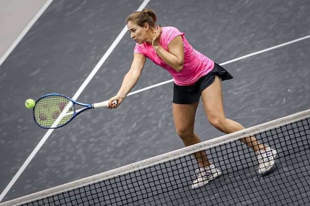 TENNIS - WTA, Tennis Damen Upper Austria Ladies Linz LINZ,AUSTRIA,09.NOV.20 - TENNIS - WTA Tour, Upper Austria Ladies Linz. Image shows Laura Ioana Paar(ROU). GEPAxpictures xManfredxBinder