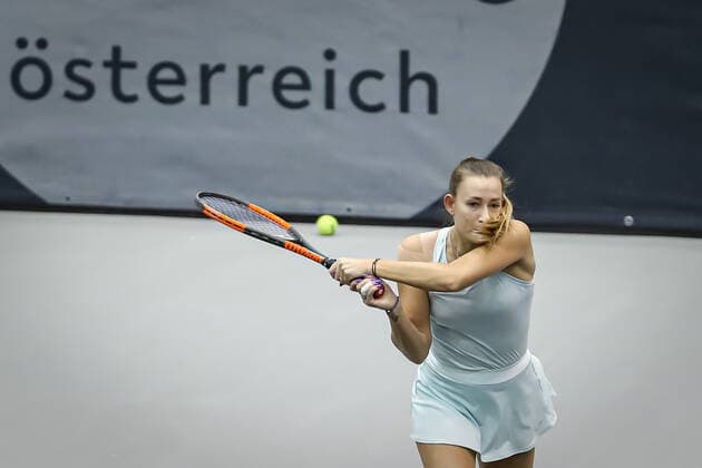 TENNIS - WTA, Tennis Damen Upper Austria Ladies Linz LINZ,AUSTRIA,09.NOV.20 - TENNIS - WTA Tour, Upper Austria Ladies Linz. Image shows Yana Sizikova (RUS). GEPAxpictures xManfredxBinder