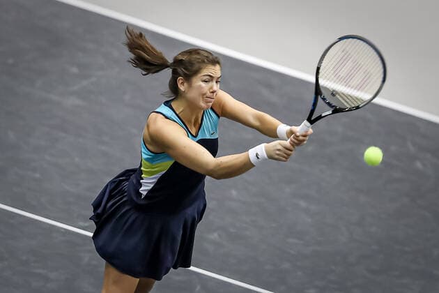 TENNIS - WTA, Tennis Damen Upper Austria Ladies Linz LINZ,AUSTRIA,09.NOV.20 - TENNIS - WTA Tour, Upper Austria Ladies Linz. Image shows Ulrikke Eikeri (NOR). GEPAxpictures xManfredxBinder