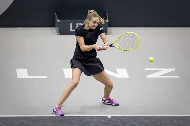 TENNIS - WTA, Tennis Damen Upper Austria Ladies Linz LINZ,AUSTRIA,09.NOV.20 - TENNIS - WTA Tour, Upper Austria Ladies Linz. Image shows Aliaksandra Sasnovich (BLR). GEPAxpictures xManfredxBinder