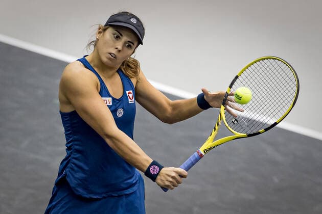 TENNIS - WTA, Tennis Damen Upper Austria Ladies Linz LINZ,AUSTRIA,09.NOV.20 - TENNIS - WTA Tour, Upper Austria Ladies Linz. Image shows Julia Grabher (AUT). GEPAxpictures xManfredxBinder