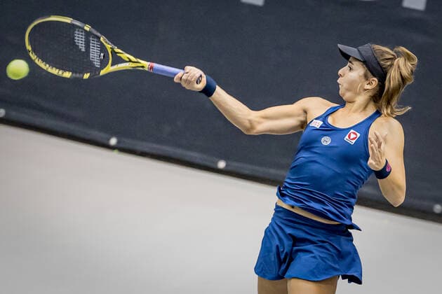TENNIS - WTA, Tennis Damen Upper Austria Ladies Linz LINZ,AUSTRIA,09.NOV.20 - TENNIS - WTA Tour, Upper Austria Ladies Linz. Image shows Julia Grabher (AUT). GEPAxpictures xManfredxBinder