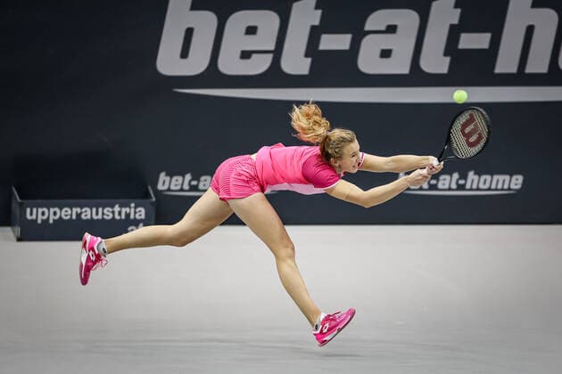 Sport Bilder des Tages TENNIS - WTA, Tennis Damen Upper Austria Ladies Linz LINZ,AUSTRIA,09.NOV.20 - TENNIS - WTA Tour, Upper Austria Ladies Linz. Image shows Katerina Siniakova (CZE). GEPAxpictures xManfredxBinder