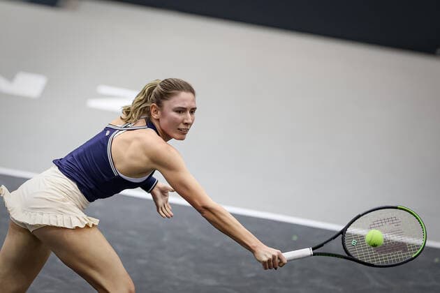 TENNIS - WTA, Tennis Damen Upper Austria Ladies Linz LINZ,AUSTRIA,09.NOV.20 - TENNIS - WTA Tour, Upper Austria Ladies Linz. Image shows Ekaterina Alexandrova (RUS). GEPAxpictures xManfredxBinder