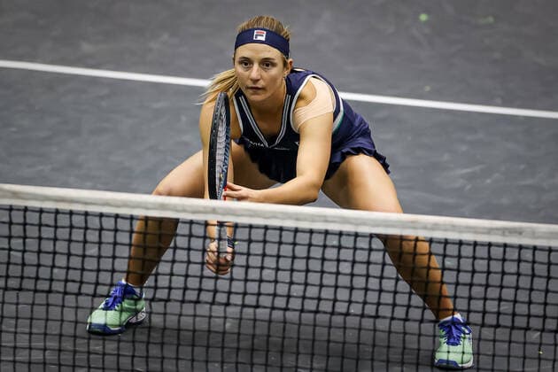 TENNIS - WTA, Tennis Damen Upper Austria Ladies Linz LINZ,AUSTRIA,09.NOV.20 - TENNIS - WTA Tour, Upper Austria Ladies Linz. Image shows Nadia Podoroska (ARG). GEPAxpictures xManfredxBinder