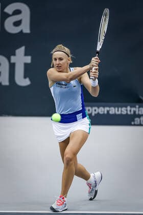 TENNIS - WTA, Tennis Damen Upper Austria Ladies Linz LINZ,AUSTRIA,10.NOV.20 - TENNIS - WTA Tour, Upper Austria Ladies Linz. Image shows Jil Teichmann (SUI). GEPAxpictures xManfredxBinder