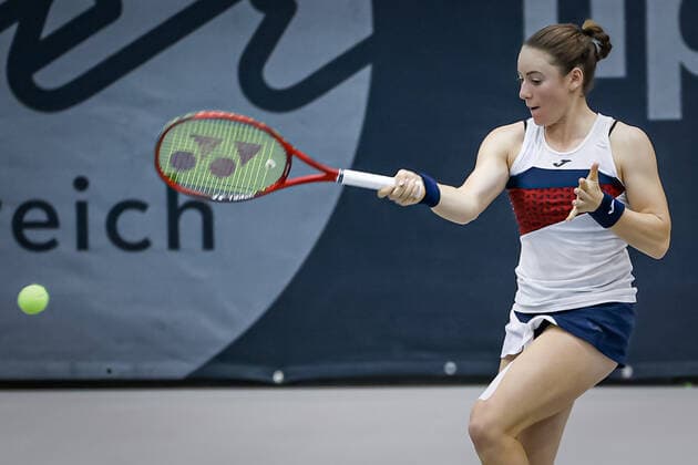 TENNIS - WTA, Tennis Damen Upper Austria Ladies Linz LINZ,AUSTRIA,10.NOV.20 - TENNIS - WTA Tour, Upper Austria Ladies Linz. Image shows Tamara Zidansek (SLO). GEPAxpictures xManfredxBinder