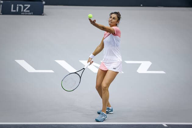 TENNIS - WTA, Tennis Damen Upper Austria Ladies Linz LINZ,AUSTRIA,10.NOV.20 - TENNIS - WTA Tour, Upper Austria Ladies Linz. Image shows Sara Sorribes Tormo (ESP). GEPAxpictures xManfredxBinder
