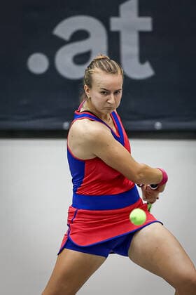 TENNIS - WTA, Tennis Damen Upper Austria Ladies Linz LINZ,AUSTRIA,10.NOV.20 - TENNIS - WTA Tour, Upper Austria Ladies Linz. Image shows Barbora Krejcikova (CZE). GEPAxpictures xManfredxBinder