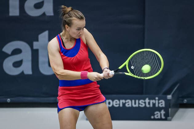 TENNIS - WTA, Tennis Damen Upper Austria Ladies Linz LINZ,AUSTRIA,10.NOV.20 - TENNIS - WTA Tour, Upper Austria Ladies Linz. Image shows Barbora Krejcikova (CZE). GEPAxpictures xManfredxBinder