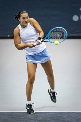 TENNIS - WTA, Tennis Damen Upper Austria Ladies Linz LINZ,AUSTRIA,10.NOV.20 - TENNIS - WTA Tour, Upper Austria Ladies Linz. Image shows Harmony Tan (FRA). GEPAxpictures xManfredxBinder