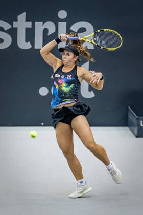 TENNIS - WTA, Tennis Damen Upper Austria Ladies Linz LINZ,AUSTRIA,10.NOV.20 - TENNIS - WTA Tour, Upper Austria Ladies Linz. Image shows Julia Grabher (AUT). GEPAxpictures xManfredxBinder