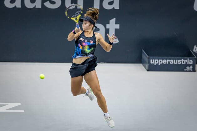 TENNIS - WTA, Tennis Damen Upper Austria Ladies Linz LINZ,AUSTRIA,10.NOV.20 - TENNIS - WTA Tour, Upper Austria Ladies Linz. Image shows Julia Grabher (AUT). GEPAxpictures xManfredxBinder