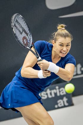 TENNIS - WTA, Tennis Damen Upper Austria Ladies Linz LINZ,AUSTRIA,10.NOV.20 - TENNIS - WTA Tour, Upper Austria Ladies Linz. Image shows Vera Zvonareva (RUS). GEPAxpictures xManfredxBinder