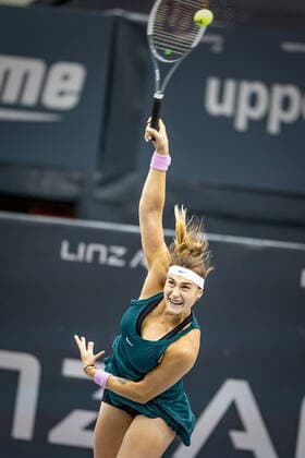 TENNIS - WTA, Tennis Damen Upper Austria Ladies Linz LINZ,AUSTRIA,10.NOV.20 - TENNIS - WTA Tour, Upper Austria Ladies Linz. Image shows Arena Sabalenka (BLR). GEPAxpictures xManfredxBinder
