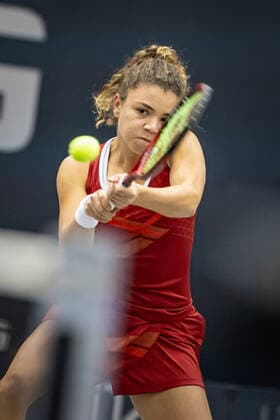TENNIS - WTA, Tennis Damen Upper Austria Ladies Linz LINZ,AUSTRIA,10.NOV.20 - TENNIS - WTA Tour, Upper Austria Ladies Linz. Image shows Jasmine Paolini (ITA). GEPAxpictures xManfredxBinder