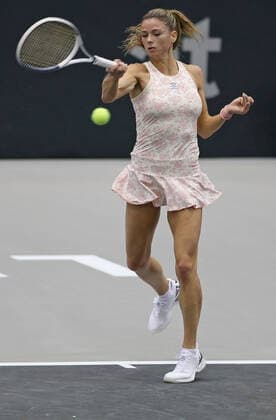 Camila Giorgi, ITA, during first round of 2020 Upper Austria Ladies in Linz AUT, 10 11 2020