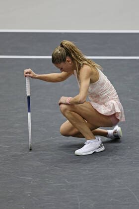 Camila Giorgi, ITA, during first round of 2020 Upper Austria Ladies in Linz AUT, 10 11 2020