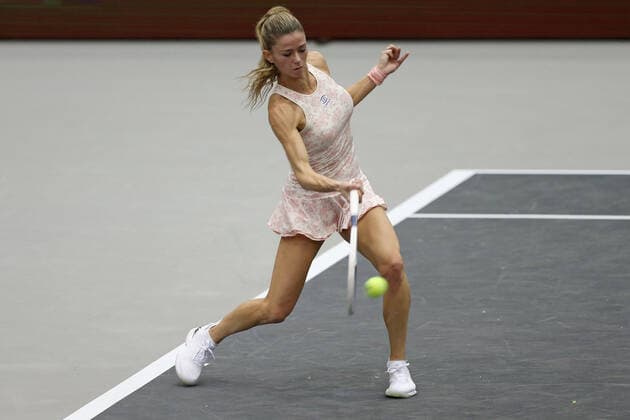 Camila Giorgi, ITA, during first round of 2020 Upper Austria Ladies in Linz AUT, 10 11 2020