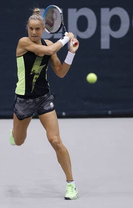 Arantxa Rus, NED, during first round of 2020 Upper Austria Ladies in Linz AUT, 10 11 2020