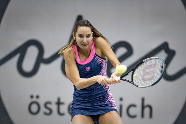 TENNIS - WTA, Tennis Damen Upper Austria Ladies Linz LINZ,AUSTRIA,11.NOV.20 - TENNIS - WTA Tour, Upper Austria Ladies Linz. Image shows Oceane Dodin (FRA). GEPAxpictures xManfredxBinder