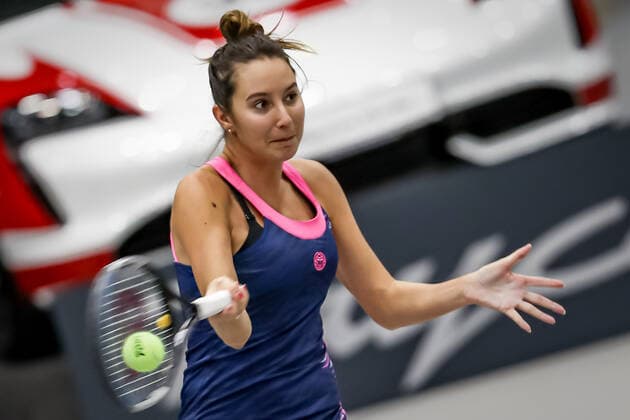 TENNIS - WTA, Tennis Damen Upper Austria Ladies Linz LINZ,AUSTRIA,11.NOV.20 - TENNIS - WTA Tour, Upper Austria Ladies Linz. Image shows Oceane Dodin (FRA). GEPAxpictures xManfredxBinder