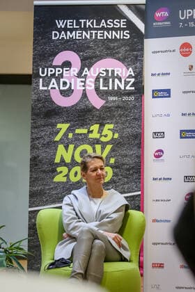 TENNIS - WTA, Tennis Damen Upper Austria Ladies Linz LINZ,AUSTRIA,11.NOV.20 - TENNIS - WTA Tour, Upper Austria Ladies Linz. Image shows Sandra Reichl (Upper Austria Ladies). GEPAxpictures xManfredxBinder