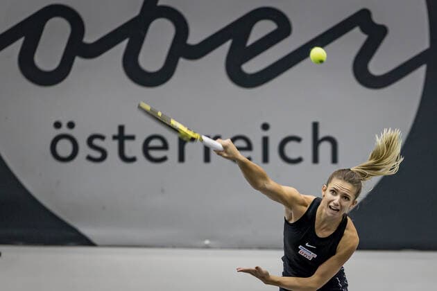 TENNIS - WTA, Tennis Damen Upper Austria Ladies Linz LINZ,AUSTRIA,11.NOV.20 - TENNIS - WTA Tour, Upper Austria Ladies Linz. Image shows Barbara Haas (AUT). GEPAxpictures xManfredxBinder