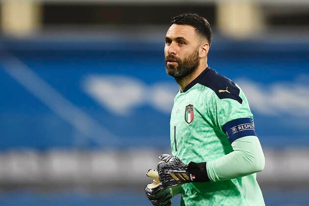 Photo LaPresse - Fabio Ferrari November 11, 2020 Firenze, Italy soccer Italy vs Estonia - Friendly match - & x2018;Artemio Franchi Stadium. In the pic:Salvatore Sirigu (Italy)  Copyright: xFabioxFerrari LaPressex