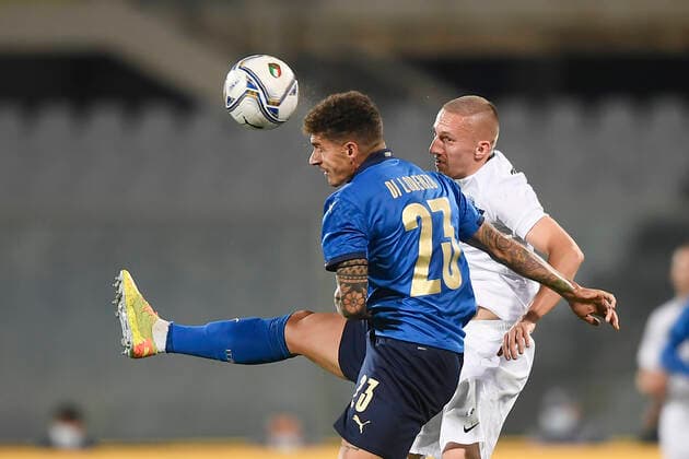 Photo LaPresse - Fabio Ferrari November 11, 2020 Firenze, Italy soccer Italy vs Estonia - Friendly match - & x2018;Artemio Franchi Stadium. In the pic:Giovanni Di Lorenzo (Italy)  Copyright: xFabioxFerrari LaPressex