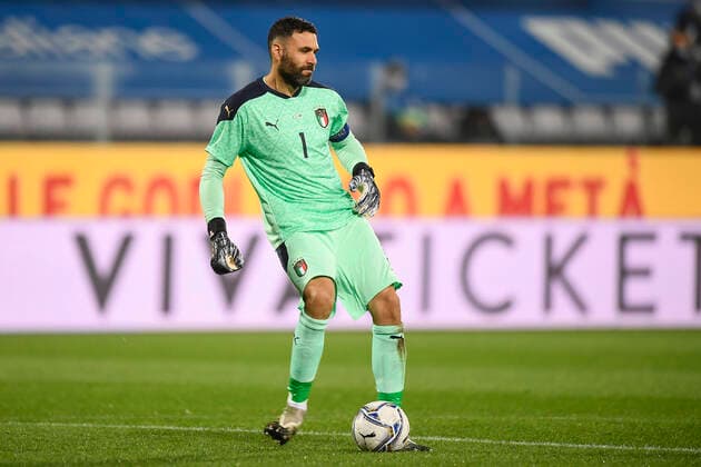 Photo LaPresse - Fabio Ferrari November 11, 2020 Firenze, Italy soccer Italy vs Estonia - Friendly match - & x2018;Artemio Franchi Stadium. In the pic:Salvatore Sirigu (Italy)  Copyright: xFabioxFerrari LaPressex