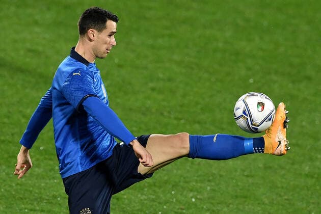 Kevin Lasagna of Italy in action during the friendly football match between Italy and Estonia at Artemio Franchi Stadium in Firenze (Italy), November, 11th 2020. Photo Andrea Staccioli Insidefoto andreaxstaccioli