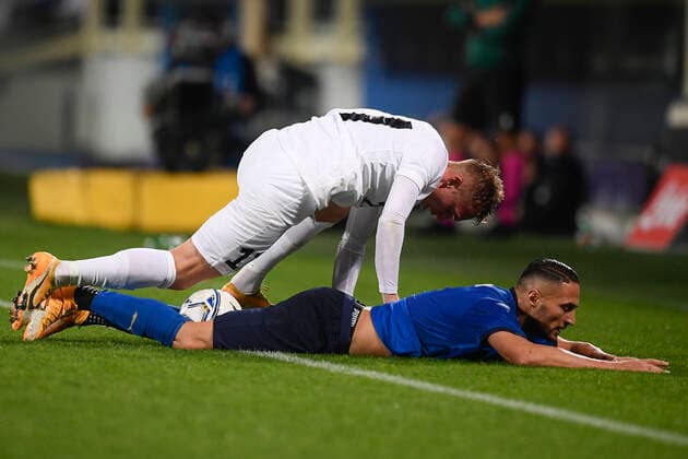 Photo LaPresse - Fabio Ferrari November 11, 2020 Firenze, Italy soccer Italy vs Estonia - Friendly match - & x2018;Artemio Franchi Stadium. In the pic:Danilo D& x2019;Ambrosio (Italy)Liivak (Estonia)  Copyright: xFabioxFerrari LaPressex