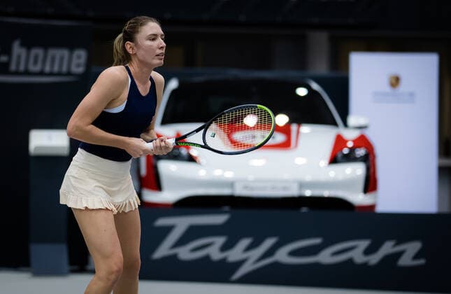 November 11, 2020, Linz, AUSTRIA: Ekaterina Alexandrova of Russia in action during her second-round match at the 2020 Upper Austria Ladies Linz WTA, Tennis Damen International tennis tournament against Vera Gracheva of Russia Linz AUSTRIA - ZUMAa181 20201111_zaa_a181_238 Copyright: xRobxPrangex