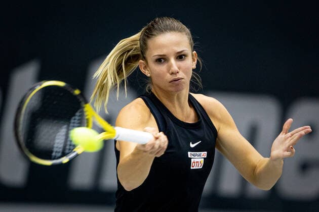 TENNIS - WTA, Tennis Damen Upper Austria Ladies Linz LINZ,AUSTRIA,11.NOV.20 - TENNIS - WTA Tour, Upper Austria Ladies Linz. Image shows Barbara Haas (AUT). GEPAxpictures xManfredxBinder