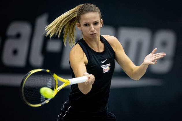 TENNIS - WTA, Tennis Damen Upper Austria Ladies Linz LINZ,AUSTRIA,11.NOV.20 - TENNIS - WTA Tour, Upper Austria Ladies Linz. Image shows Barbara Haas (AUT). GEPAxpictures xManfredxBinder