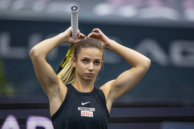TENNIS - WTA, Tennis Damen Upper Austria Ladies Linz LINZ,AUSTRIA,11.NOV.20 - TENNIS - WTA Tour, Upper Austria Ladies Linz. Image shows Barbara Haas (AUT). GEPAxpictures xManfredxBinder