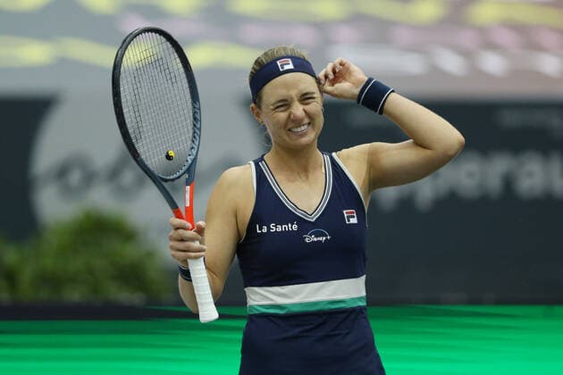 Nadia Podorska, ARG, during second round of 2020 Upper Austria Ladies in Linz AUT, 12 11 2020
