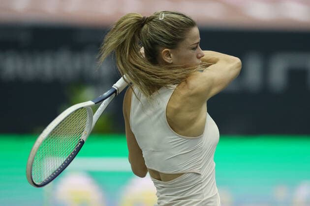 Camila Giorgi, ITA, during second round of 2020 Upper Austria Ladies in Linz AUT, 12 11 2020