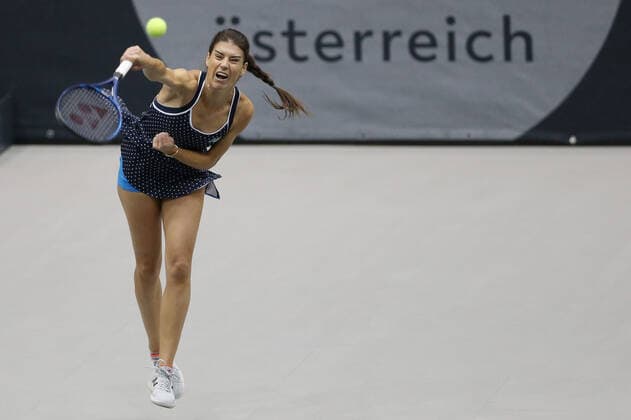 Sorana Cirstea, ROU, during second round of 2020 Upper Austria Ladies in Linz AUT, 12 11 2020