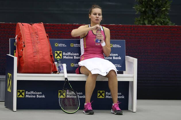 Veronika Kudermyetova, RUS, during second round of 2020 Upper Austria Ladies in Linz AUT, 12 11 2020