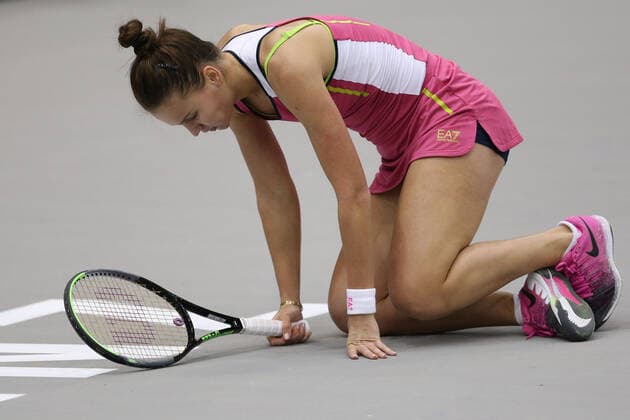 Veronika Kudermyetova, RUS, during second round of 2020 Upper Austria Ladies in Linz AUT, 12 11 2020