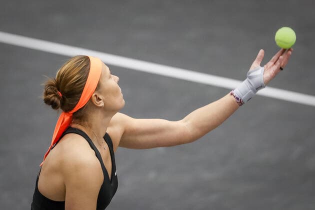 TENNIS - WTA, Tennis Damen Upper Austria Ladies Linz LINZ,AUSTRIA,13.NOV.20 - TENNIS - WTA Tour, Upper Austria Ladies Linz. Image shows Lucie Hradecka (CZE). GEPAxpictures xManfredxBinder