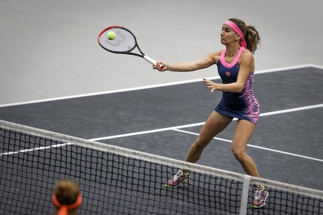 TENNIS - WTA, Tennis Damen Upper Austria Ladies Linz LINZ,AUSTRIA,13.NOV.20 - TENNIS - WTA Tour, Upper Austria Ladies Linz. Image shows Irina Bara (ROU). GEPAxpictures xManfredxBinder