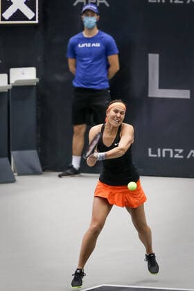 TENNIS - WTA, Tennis Damen Upper Austria Ladies Linz LINZ,AUSTRIA,13.NOV.20 - TENNIS - WTA Tour, Upper Austria Ladies Linz. Image shows Lucie Hradecka (CZE). GEPAxpictures xManfredxBinder